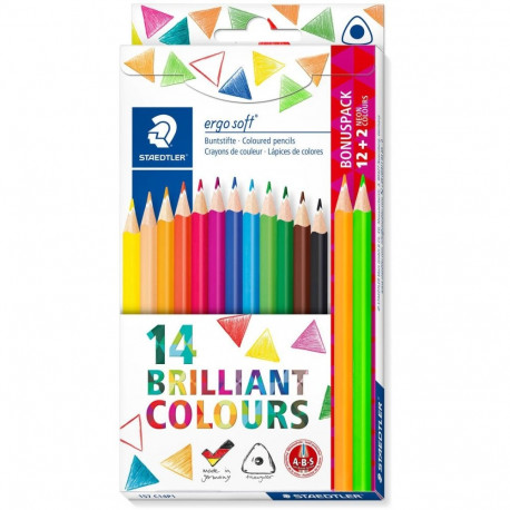 "STAEDTLER Buntstift ergosoft neon 14ST"