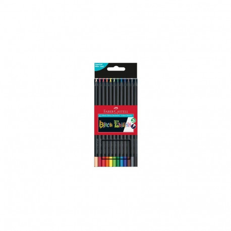 "FABER-CASTELL Buntstifte Black Edition 12er Kartonetui"