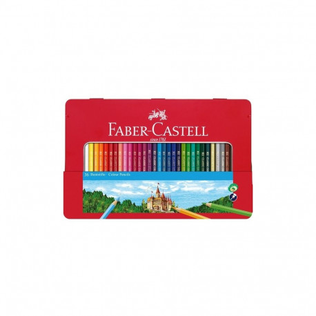 "FABER-CASTELL Buntstift hexagonal 36er-Metalletui"