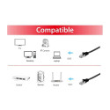 "Equip Patchkabel Cat6A U/FTP 2xRJ45 3.00m sw Flach LSZH Polybeutel"