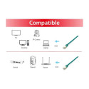 "Equip Patchkabel Cat6A S/FTP 2xRJ45 10.00m grün Plat.LSZH Polybeutel"