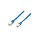 "Equip Patchkabel Cat6A S/FTP 2xRJ45 0.50m blau Plat.LSZH Polybeutel"