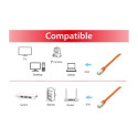 "Equip Patchkabel Cat6A S/FTP 2xRJ45 0.50m orange Plat.LSZH Polybeutel"