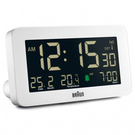 "Braun BC10 DCF-W Funkwecker wei"