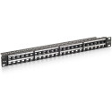 "Equip Patchpanel 48x Cat6 19"" UTP 1HE Keystone Montage sw"