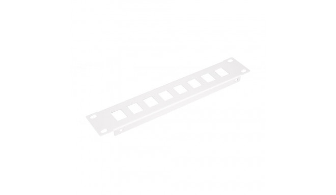 "Equip Patchpanel 10"" mit Keystone Montage 1U. grau"