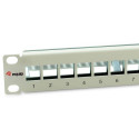 "Equip Patchpanel 12x Cat6A 10"" FTP 1HE Keystone Montage ws"