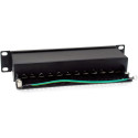"Equip Patchpanel 12x RJ45 Cat6A 10"" FTP 1HE Premium schwarz"