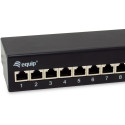 "Equip Patchpanel 12x RJ45 Cat6A FTP 1HE Premium schwarz"