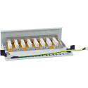 "Equip Patchpanel 8x RJ45 Cat6A FTP 1HE Keystone Montage gr"