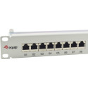 "Equip Patchpanel 24x RJ45 Cat6A 19"" FTP 1HE ISO/IEC hellgrau"