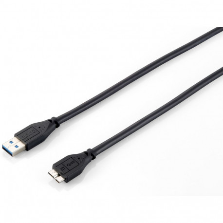 "Equip Kabel USB-A 3.0 -> micro B St/St 1.80m schwarz Polybeutel"