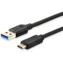 "Equip Kabel USB-A 3.2 -> C St/St 1.00m 3A/20V sw Polybeutel"