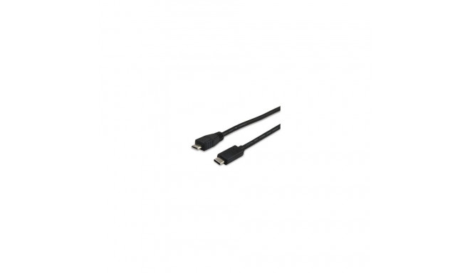"Equip Kabel USB-C 2.0 -> micro B St/St 1.00m schwarz Polybeutel"