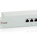 "Equip Patchpanel 24x RJ45 Cat6 19"" UTP 1HE Premium hellgrau"