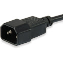 "Equip Kaltgeräteverl.-Kabel IEC C14 -> IEC C13 St/Bu 3m sw"