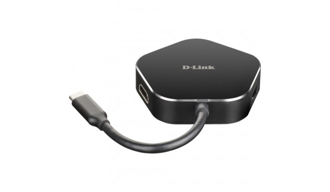 "USB-C HUB 2Port D-Link DUB-M420 USB-C HDMI passiv Black"