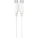 "4smarts USB-C / USB-C Silikon-Kabel High Flex 60W 1.5m Wei"