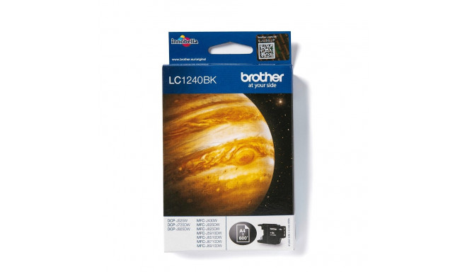 "Brother Tinte LC-1240BK Schwarz bis zu 600 Seiten nach ISO/IEC 24711"
