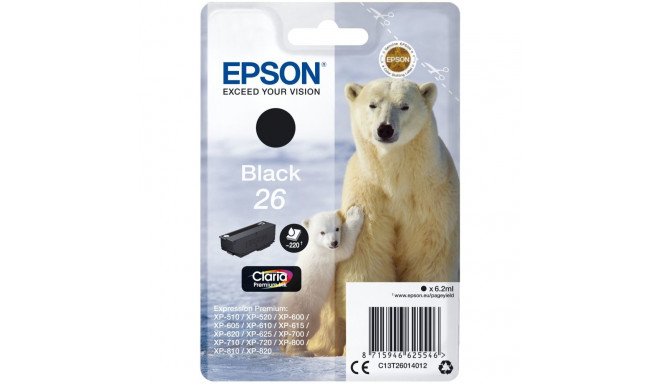 "Epson C13T26014012 black"