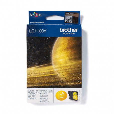 "Brother Tinte LC-1100Y Gelb bis zu 325 Seiten nach ISO/IEC 24711"
