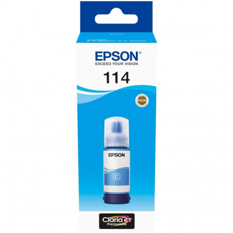 "Epson Tinte 114 C13T07B240 Cyan Eco Tank Nachfülltinte 70ml"