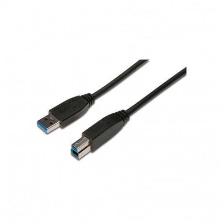 "DIGITUS USB 3.0 Anschlusskabel Typ A -B St/St 1,8m, sw Polybeutel"