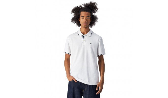 Koszulka męska Champion polo biała 220897 WW001  XL