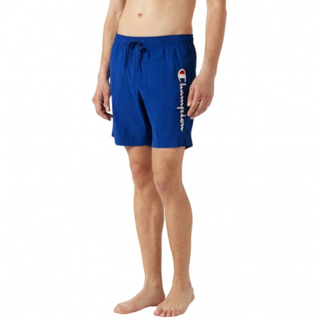 Spodenki kąpielowe męskie Champion Beachshort niebieskie 219978 BS008  L