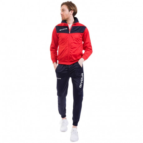 Givova spordidress Tuta Visa Triacetato TR018 1204 XL, puna-tumesinine