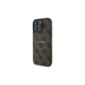 Guess 4G Ring Classic Logo MagSafe Case for iPhone 16 Pro Max - Brown