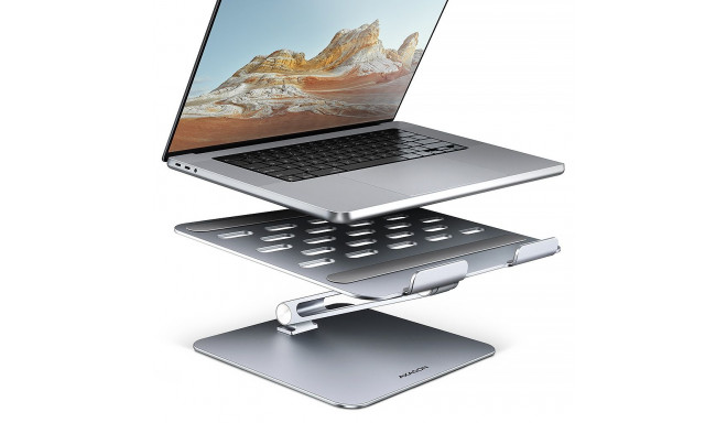 AXAGON STND-LQ Stand for 10 to 16 Zoll Laptops and Tablets - silver