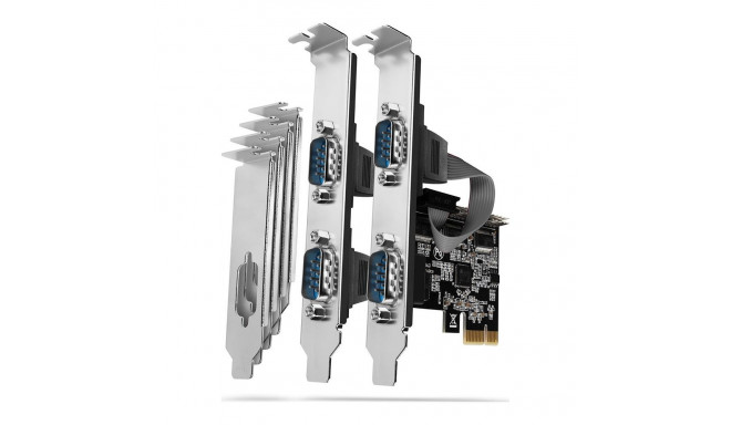 AXAGON PCEA-S4N PCIe-Adapter mit 4x Serial-Ports - ASIX AX99100 Chipset