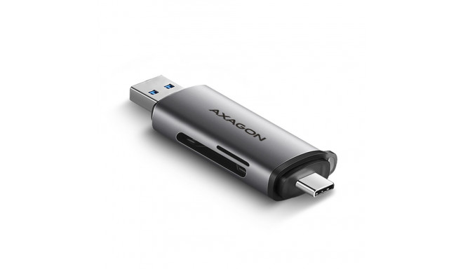 AXAGON CRE-SAC External USB 3.2 Gen1 Type-C+Type-A 2-slot SD/microSD