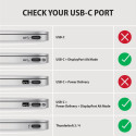 AXAGON RVC-HI2MC USB-C–HDMI 2.0 adapter 4K/60Hz alumiiniumist – 1,8 m