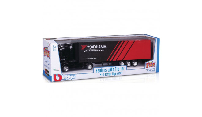 Bburago BBURAGO 1:43 haulers with trailer M-B Actros Gigaspace, 18-31460/18-31480