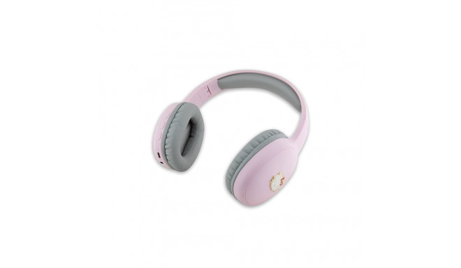 Hello Kitty ülepea Bluetooth kõrvaklapid HKBHA1BKHLMP roosa metallist logo