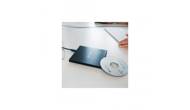 Verbatim väline õhuke Blu-ray kirjutaja + USB-C/USB-A kaabel must 43889