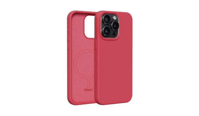 Etteri Silicone Mag case for iPhone 12 / 12 Pro 6,1" raspberry