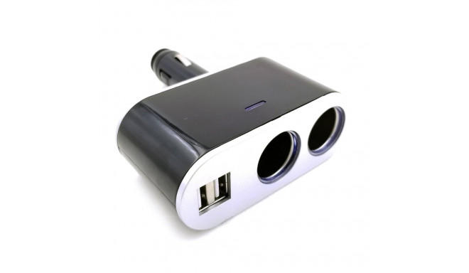 Omega OUC914 Car Charger Socket Spliiter 12 / 24V / 2 X USB 2.4A