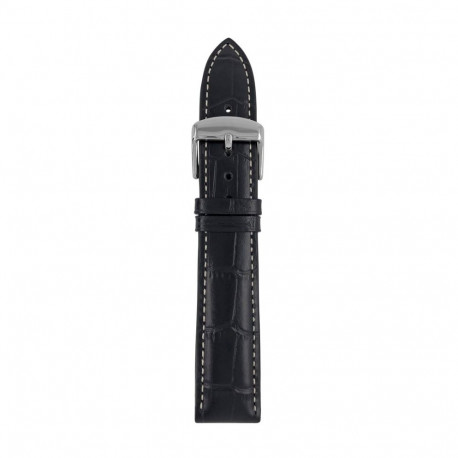 Leather strap black Zeppelin, 20 mm