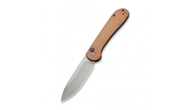 CIVIVI Button Lock Knife Elementum Brown Micarta