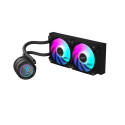 GIGABYTE AORUS WATERFORCE II 240 AIO Liquid CPU Cooler - 2x120mm ARGB Fans, slide-in interlocking me