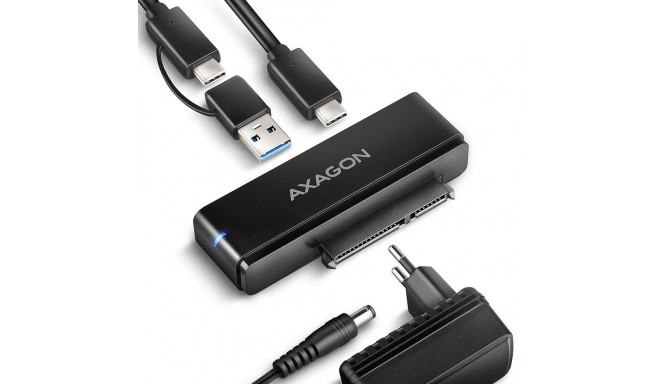 Axagon ADSA-FPX USB-C 10Gbps FAST PORT X adapter 2.5"/3.5" SSD/HDD jaoks