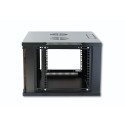Techly 19" seinavõrgu rack 9U sügavus 450 must kokkupandud I-CASE ER-1009B45