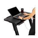 HMS LOOP12 MULTI electric treadmill with desk 1-12 km/h, black