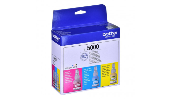 Brother BT5000CLVAL tindikassett 3 tk ühilduv tsüaan, magenta, kollane