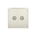 Extralink 19" 9U 600x450 ASP Grey wall-mounted rack