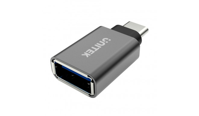 UNITEK Y-A025CGY cable interface/gender adapter USB Type-C USB Type-A Metallic