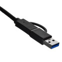 UNITEK adapter USB-A/USB-C - RJ-45 2.5 Gbit, U1313C